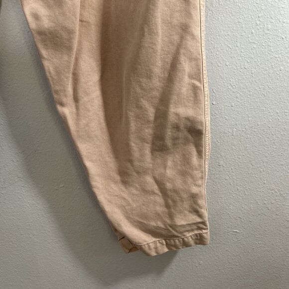 Free People Pants Women Large Margate Pleated High Rise Paperbag Relaxed Trouser - Picture 4 of 9